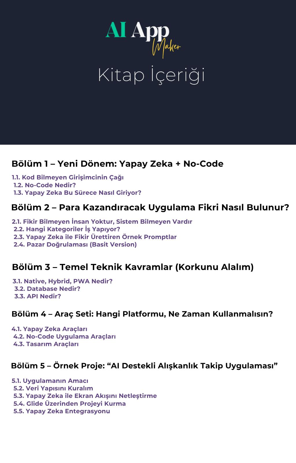 Yapay Zeka ile Kendi App’ini 1 Hafta da Kur